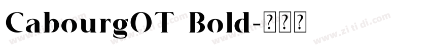 CabourgOT Bold字体转换